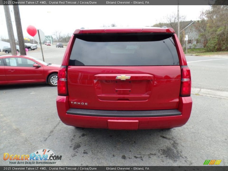 2015 Chevrolet Tahoe LT 4WD Crystal Red Tintcoat / Cocoa/Dune Photo #4