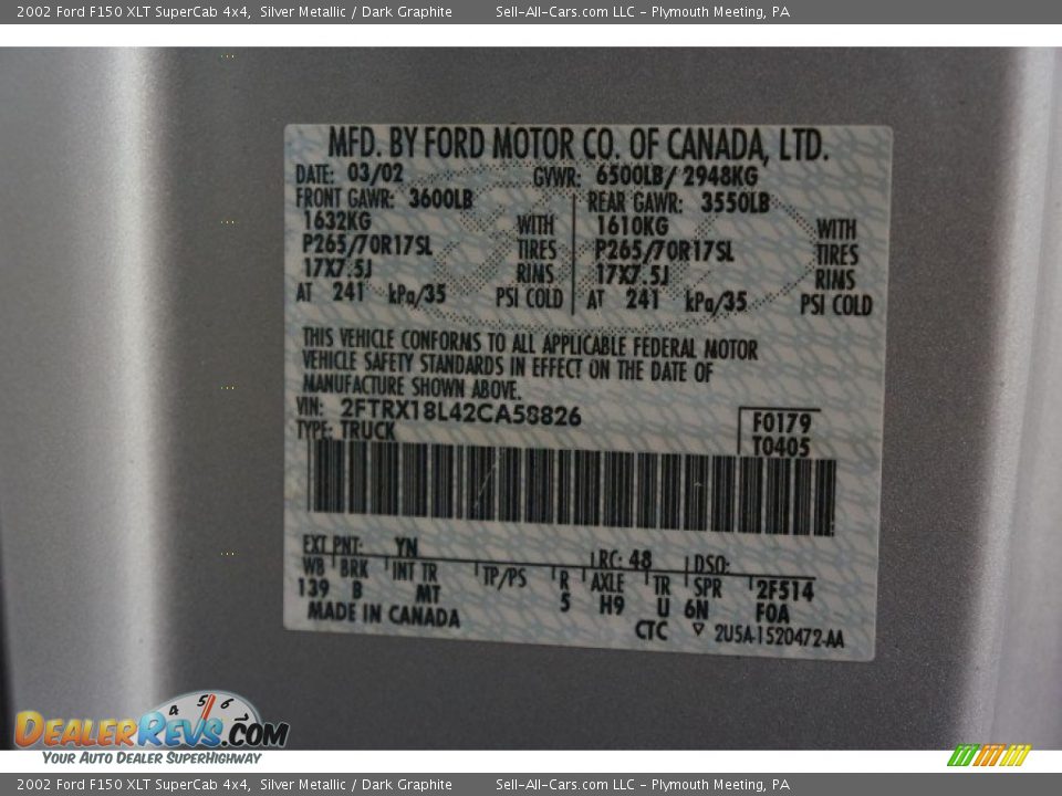 2002 Ford F150 XLT SuperCab 4x4 Silver Metallic / Dark Graphite Photo #14