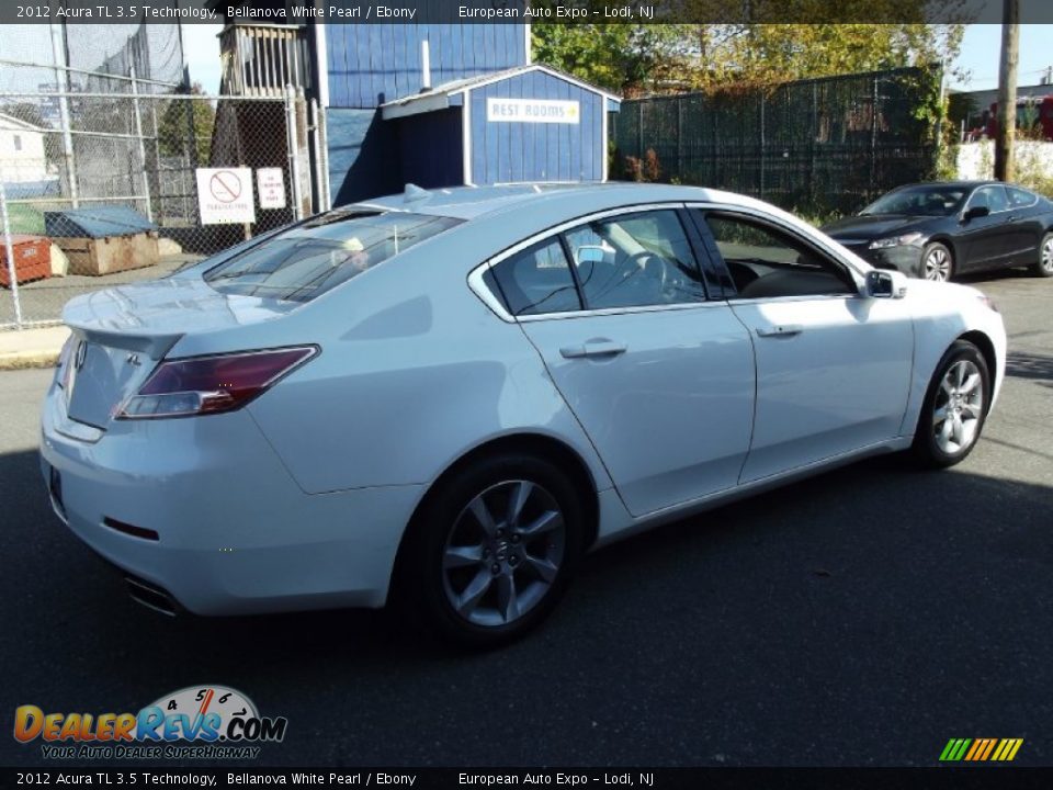 2012 Acura TL 3.5 Technology Bellanova White Pearl / Ebony Photo #4