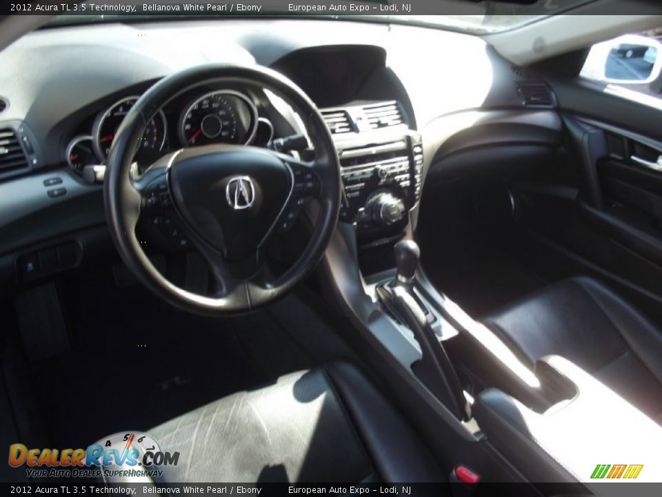 2012 Acura TL 3.5 Technology Bellanova White Pearl / Ebony Photo #11