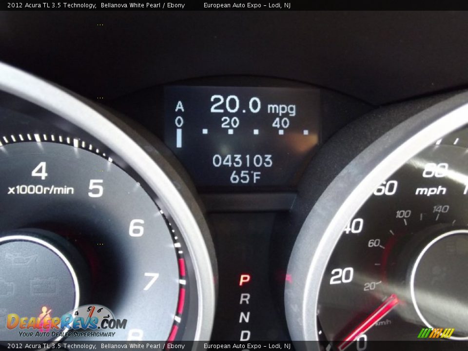 2012 Acura TL 3.5 Technology Bellanova White Pearl / Ebony Photo #23