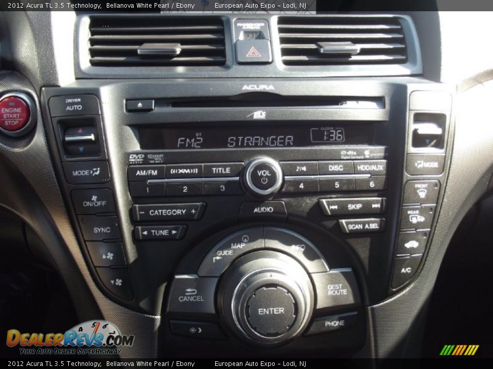 2012 Acura TL 3.5 Technology Bellanova White Pearl / Ebony Photo #33