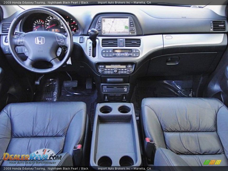 2009 Honda Odyssey Touring Nighthawk Black Pearl / Black Photo #8