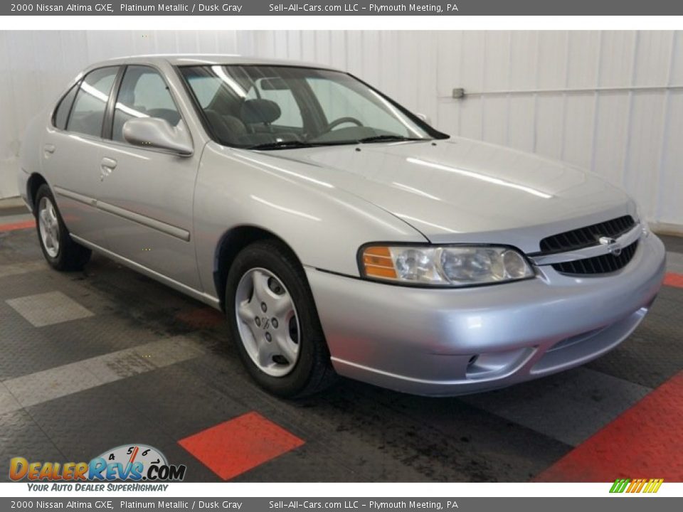 2000 Nissan Altima GXE Platinum Metallic / Dusk Gray Photo #5