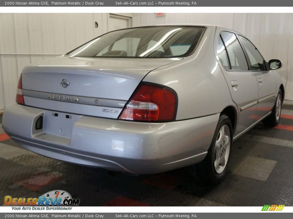 2000 Nissan Altima GXE Platinum Metallic / Dusk Gray Photo #8