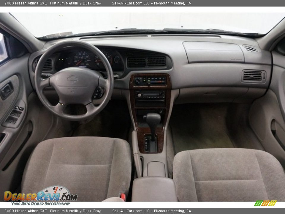 2000 Nissan Altima GXE Platinum Metallic / Dusk Gray Photo #20