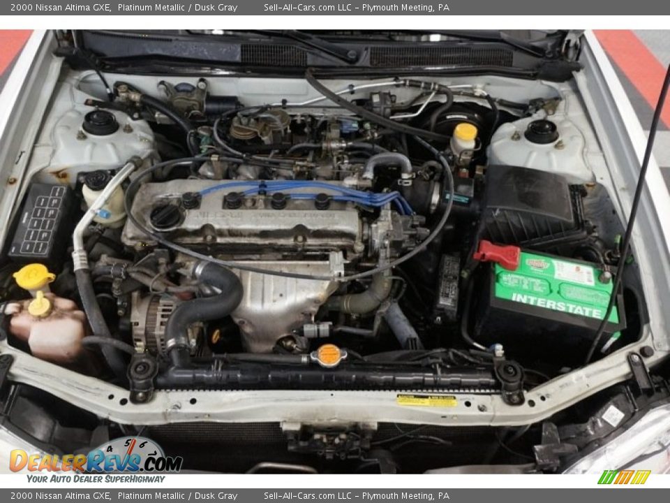 2000 Nissan Altima GXE Platinum Metallic / Dusk Gray Photo #30