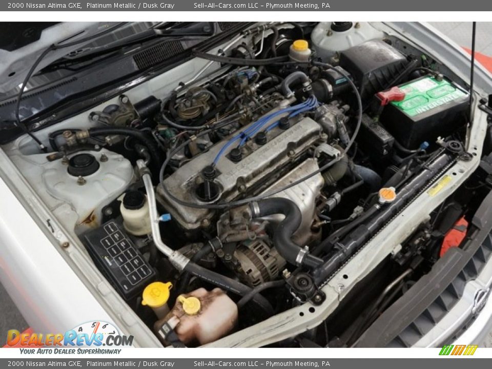 2000 Nissan Altima GXE Platinum Metallic / Dusk Gray Photo #32