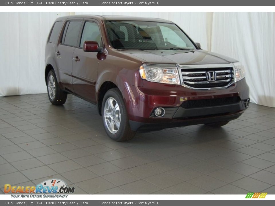 2015 Honda Pilot EX-L Dark Cherry Pearl / Black Photo #1