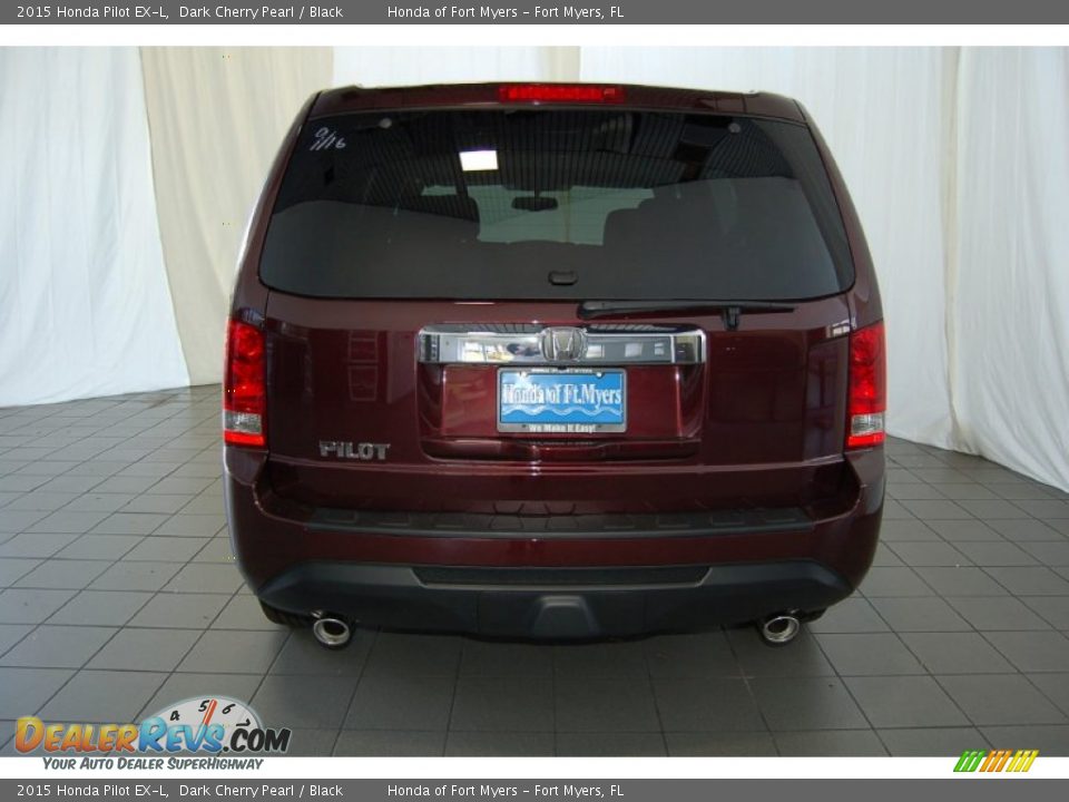 2015 Honda Pilot EX-L Dark Cherry Pearl / Black Photo #8