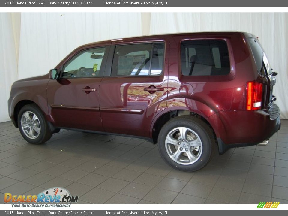 2015 Honda Pilot EX-L Dark Cherry Pearl / Black Photo #10