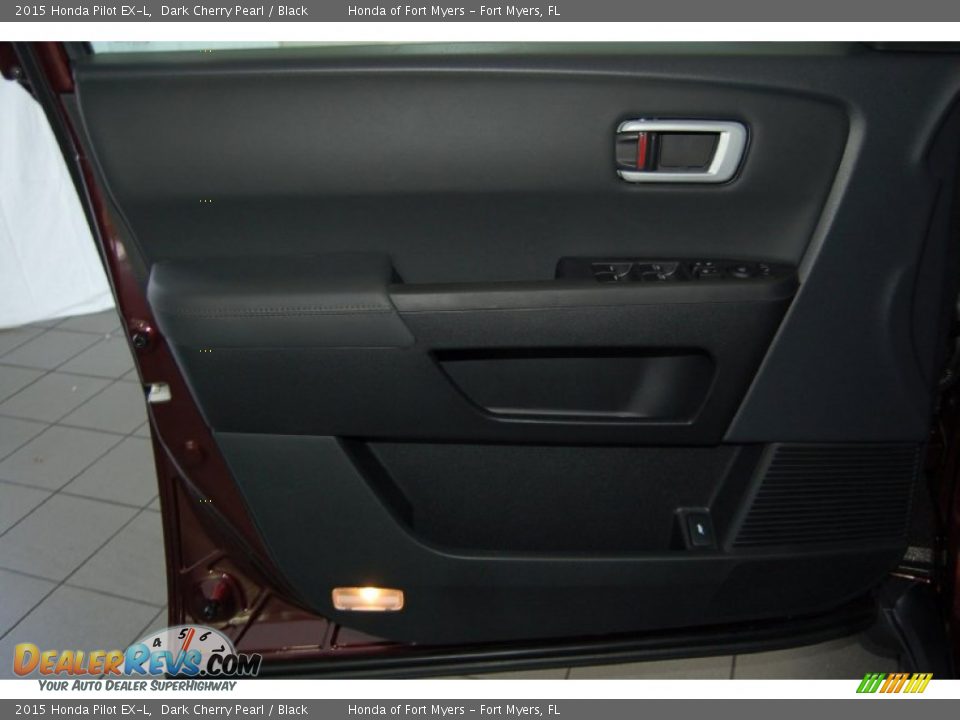 2015 Honda Pilot EX-L Dark Cherry Pearl / Black Photo #11