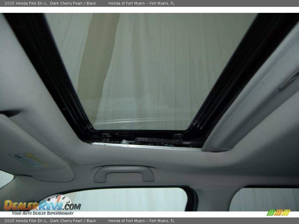 2015 Honda Pilot EX-L Dark Cherry Pearl / Black Photo #15