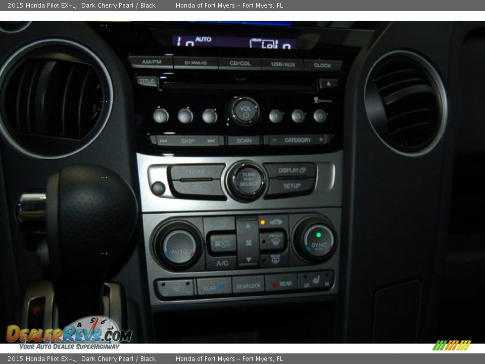 2015 Honda Pilot EX-L Dark Cherry Pearl / Black Photo #16