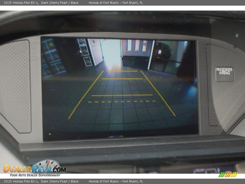 2015 Honda Pilot EX-L Dark Cherry Pearl / Black Photo #17