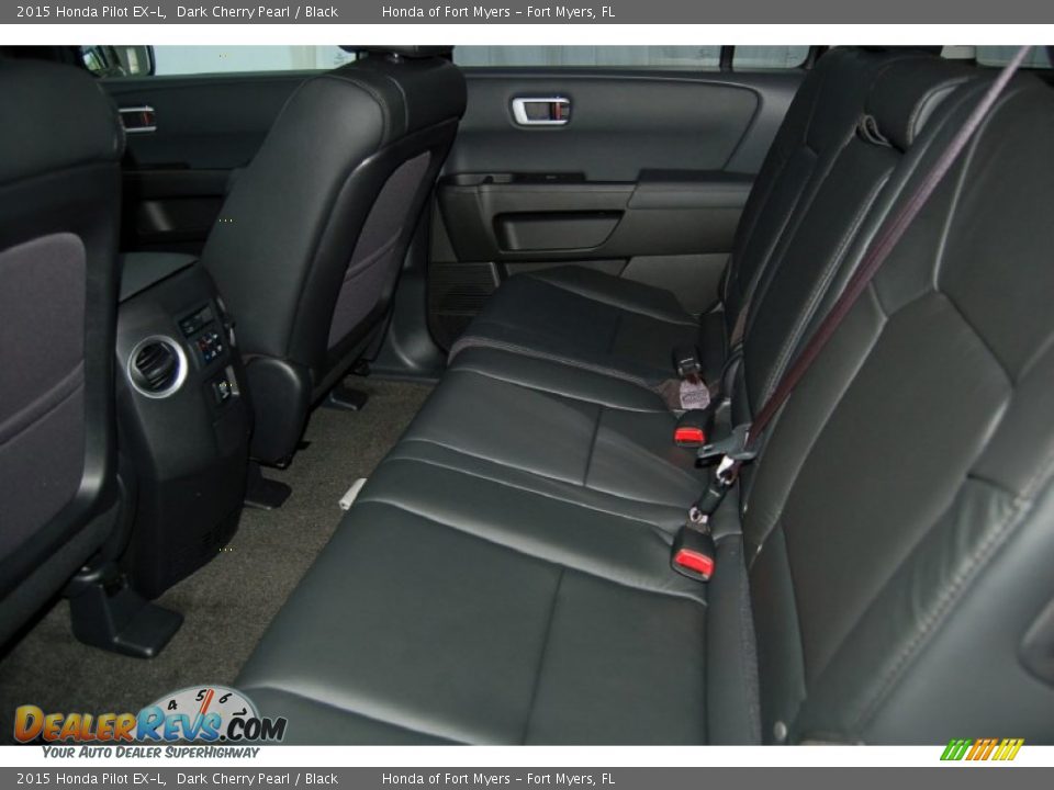 2015 Honda Pilot EX-L Dark Cherry Pearl / Black Photo #23