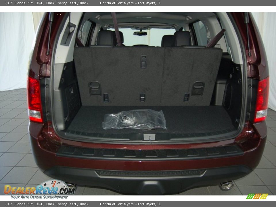 2015 Honda Pilot EX-L Dark Cherry Pearl / Black Photo #24
