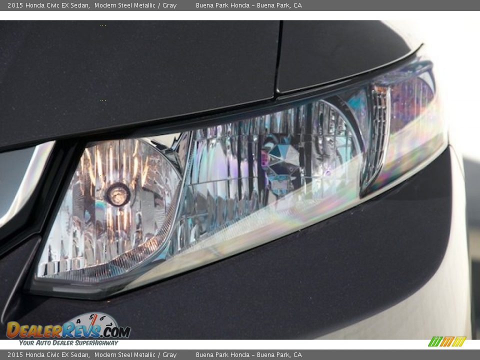 2015 Honda Civic EX Sedan Modern Steel Metallic / Gray Photo #5