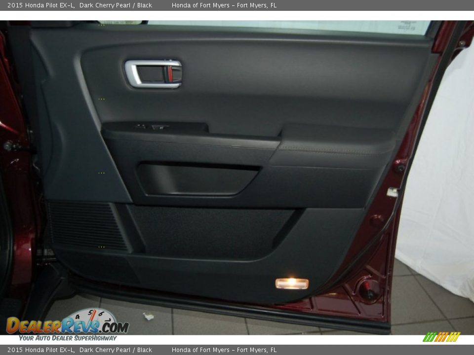 2015 Honda Pilot EX-L Dark Cherry Pearl / Black Photo #25
