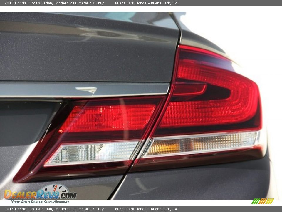 2015 Honda Civic EX Sedan Modern Steel Metallic / Gray Photo #6