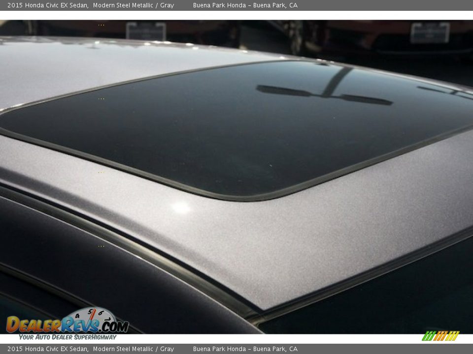 2015 Honda Civic EX Sedan Modern Steel Metallic / Gray Photo #7