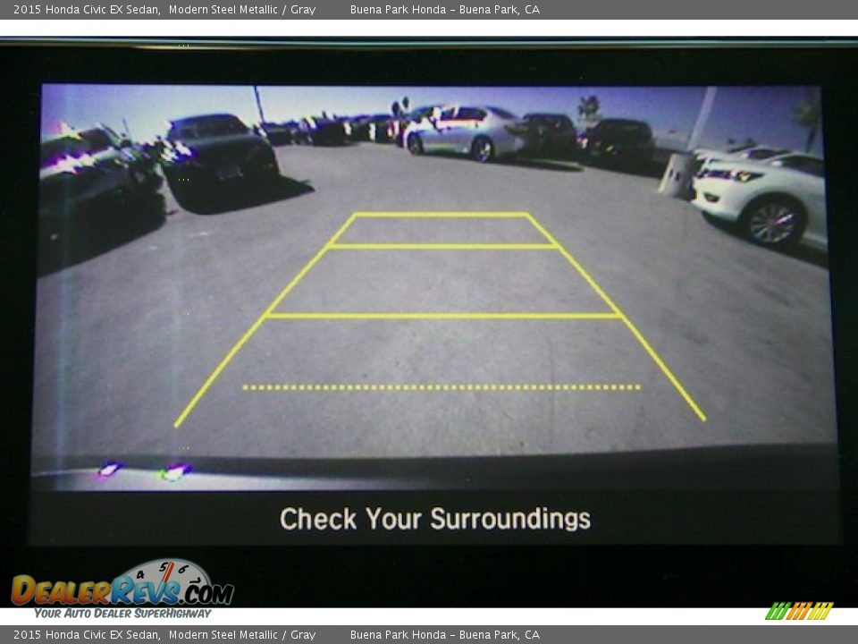 2015 Honda Civic EX Sedan Modern Steel Metallic / Gray Photo #9