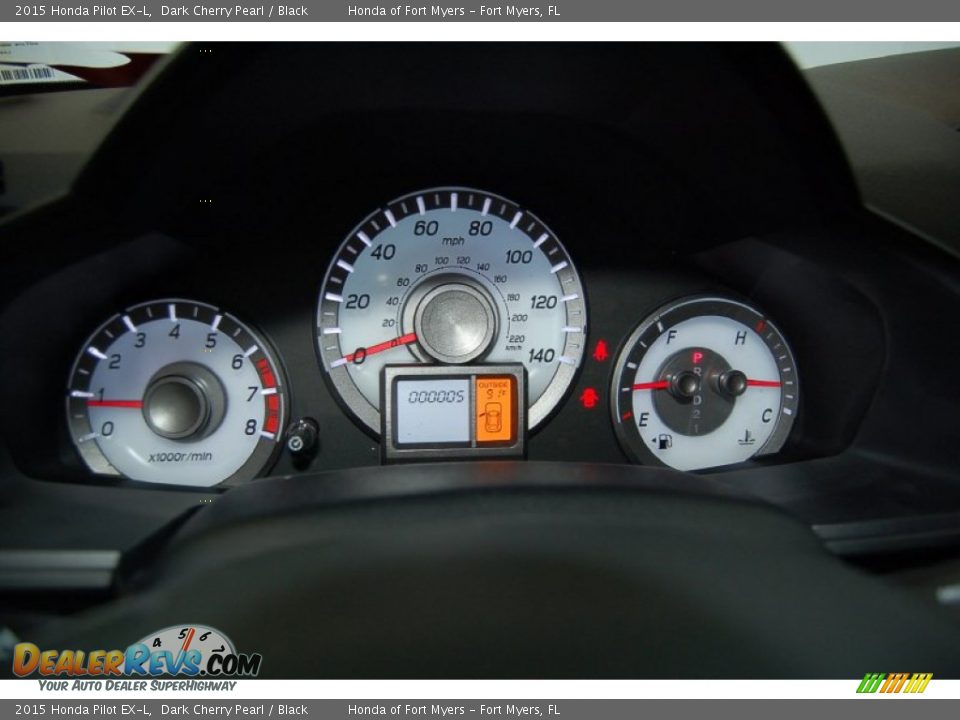 2015 Honda Pilot EX-L Dark Cherry Pearl / Black Photo #28