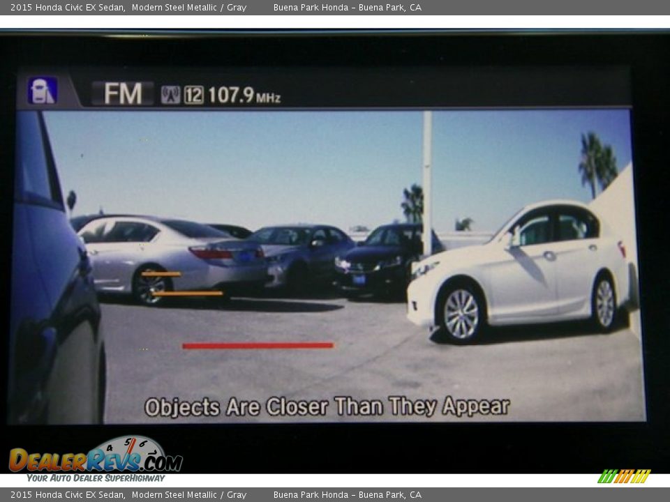 2015 Honda Civic EX Sedan Modern Steel Metallic / Gray Photo #10