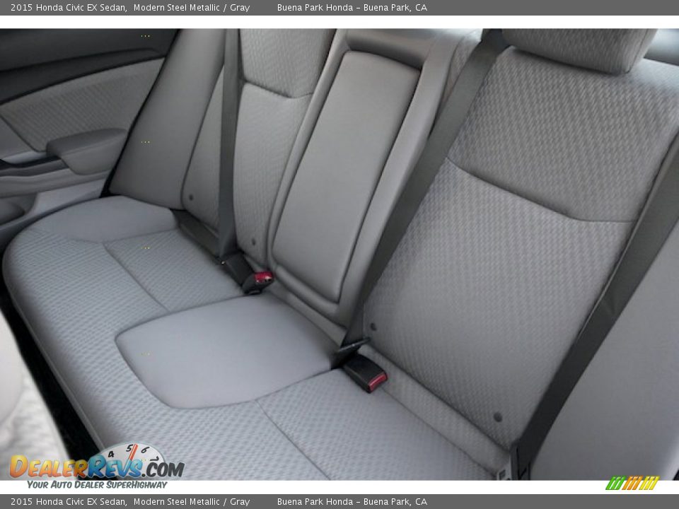 2015 Honda Civic EX Sedan Modern Steel Metallic / Gray Photo #18