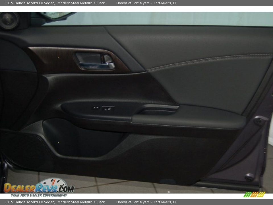 2015 Honda Accord EX Sedan Modern Steel Metallic / Black Photo #24