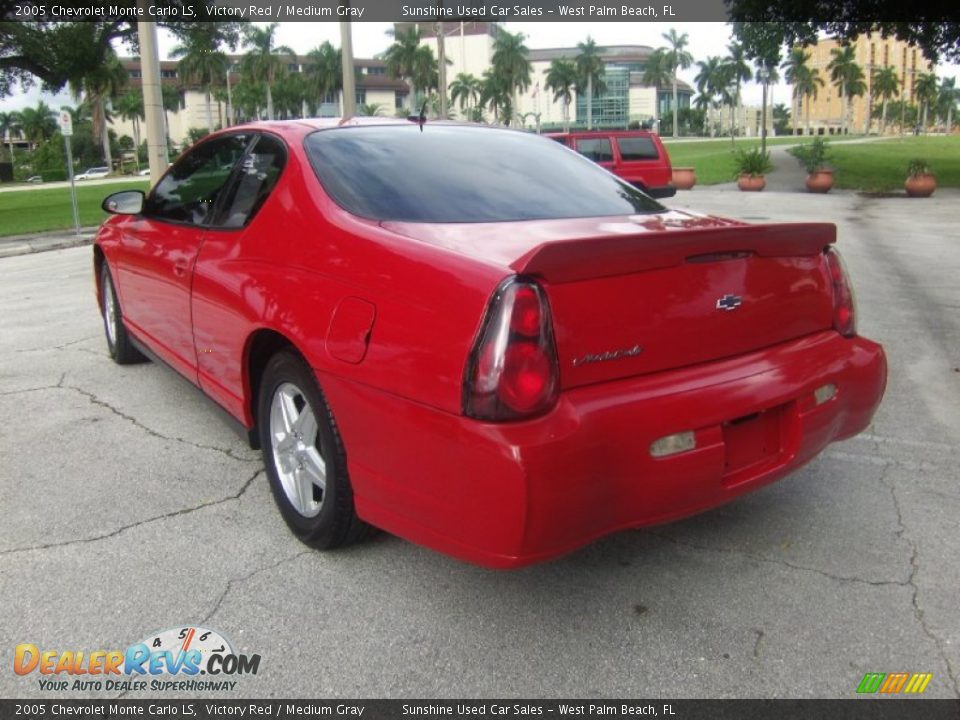 2005 Chevrolet Monte Carlo LS Victory Red / Medium Gray Photo #3