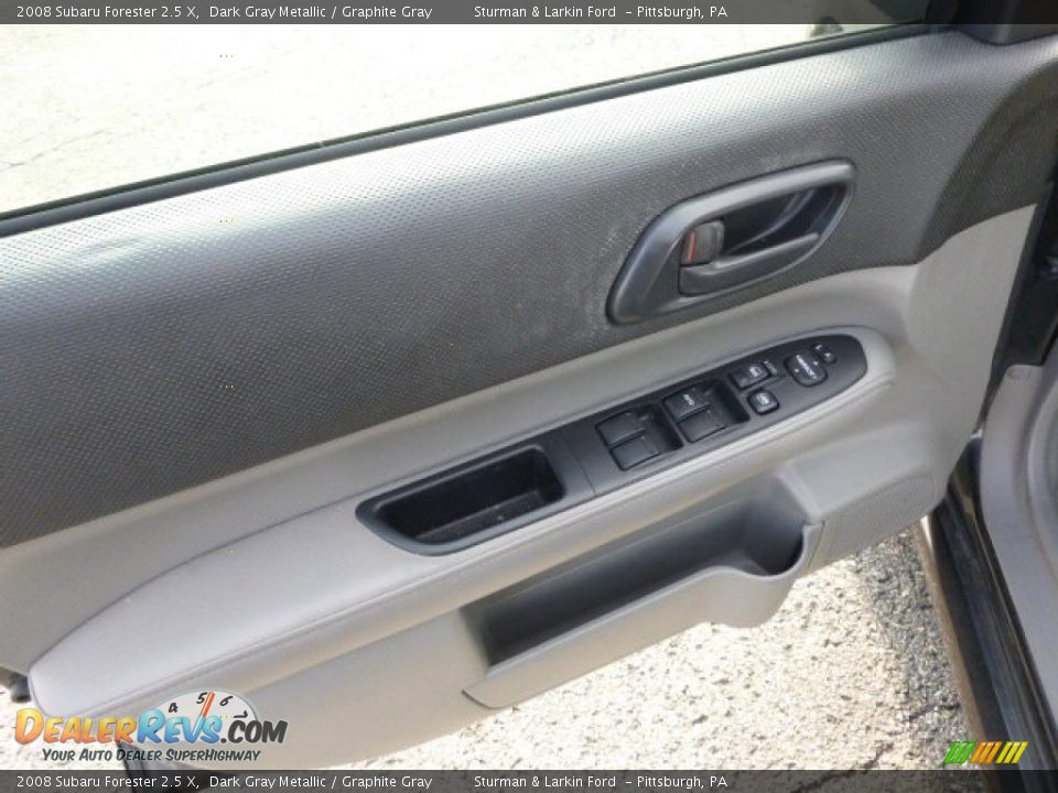 2008 Subaru Forester 2.5 X Dark Gray Metallic / Graphite Gray Photo #11