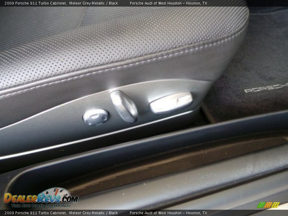 2009 Porsche 911 Turbo Cabriolet Meteor Grey Metallic / Black Photo #36