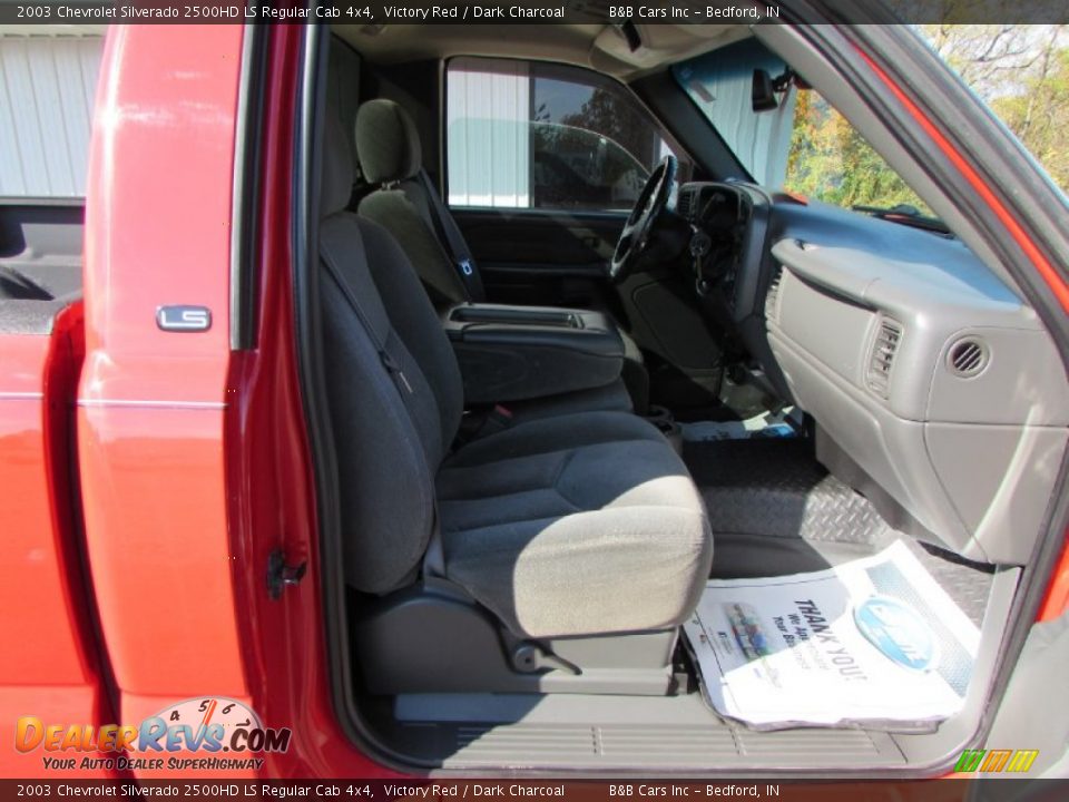 2003 Chevrolet Silverado 2500HD LS Regular Cab 4x4 Victory Red / Dark Charcoal Photo #18