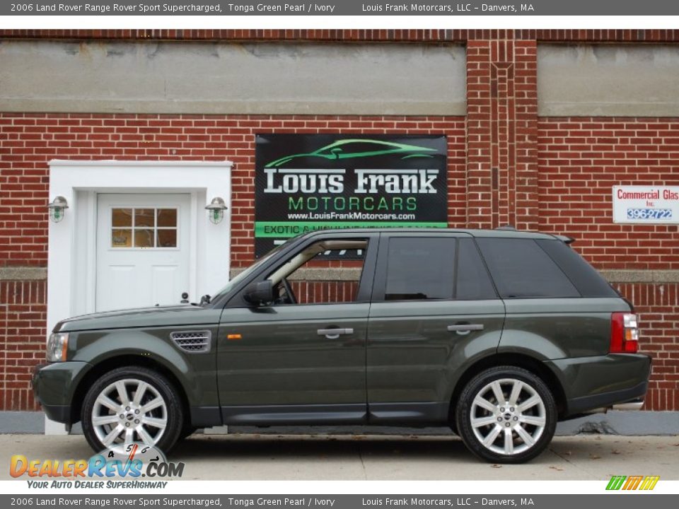 2006 Land Rover Range Rover Sport Supercharged Tonga Green Pearl / Ivory Photo #2