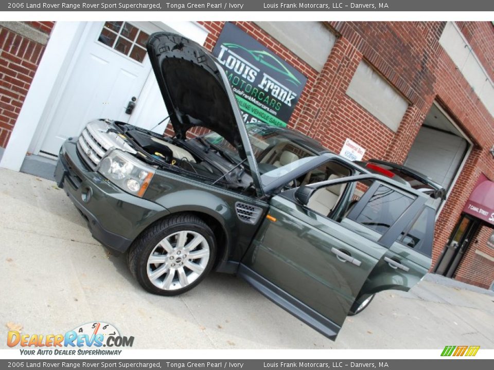 2006 Land Rover Range Rover Sport Supercharged Tonga Green Pearl / Ivory Photo #35