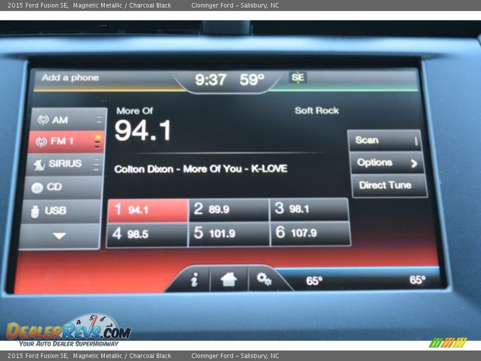 2015 Ford Fusion SE Magnetic Metallic / Charcoal Black Photo #13