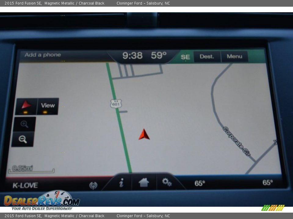 2015 Ford Fusion SE Magnetic Metallic / Charcoal Black Photo #15