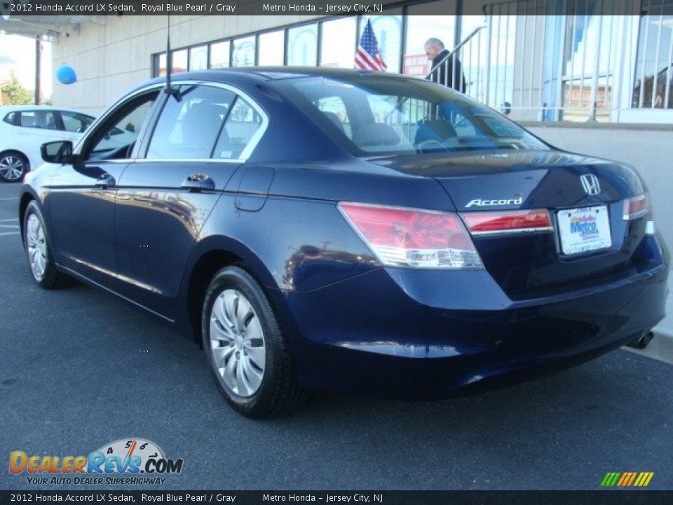 2012 Honda Accord LX Sedan Royal Blue Pearl / Gray Photo #4