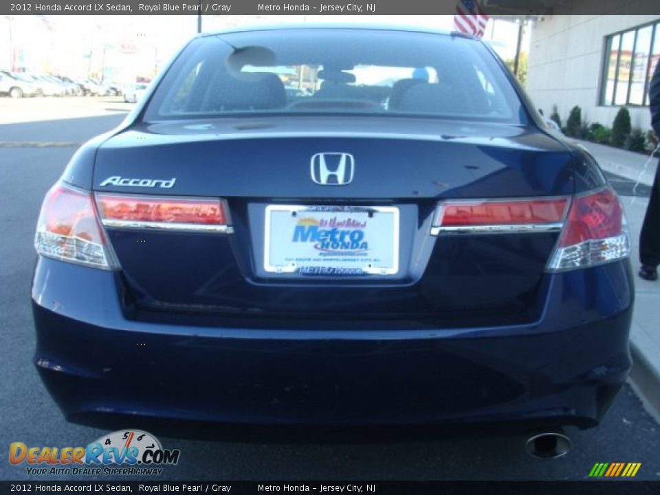 2012 Honda Accord LX Sedan Royal Blue Pearl / Gray Photo #5