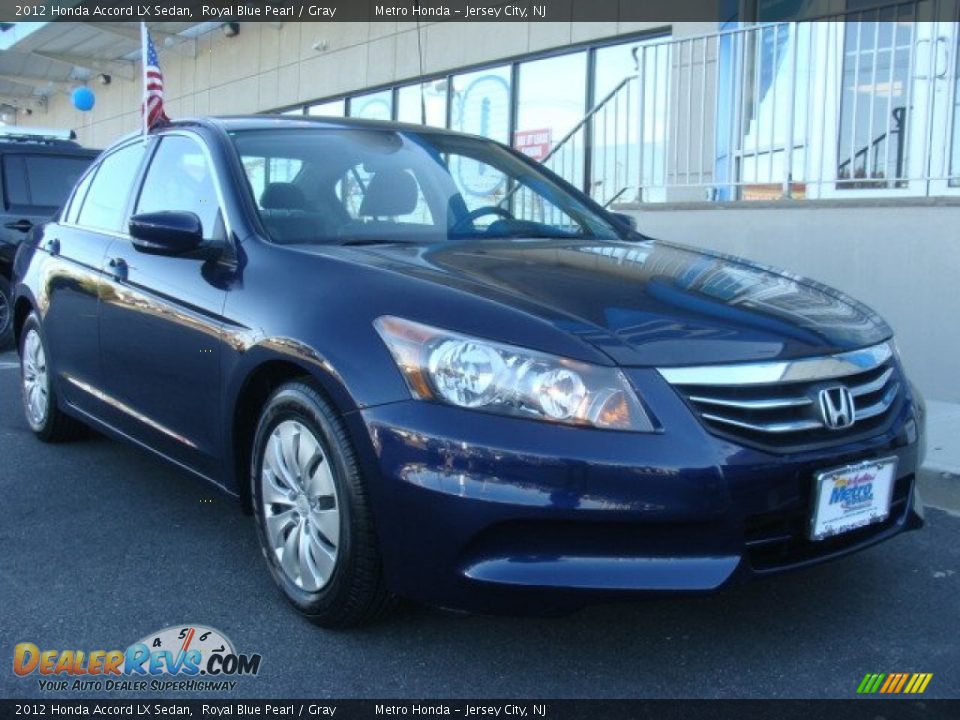 2012 Honda Accord LX Sedan Royal Blue Pearl / Gray Photo #6