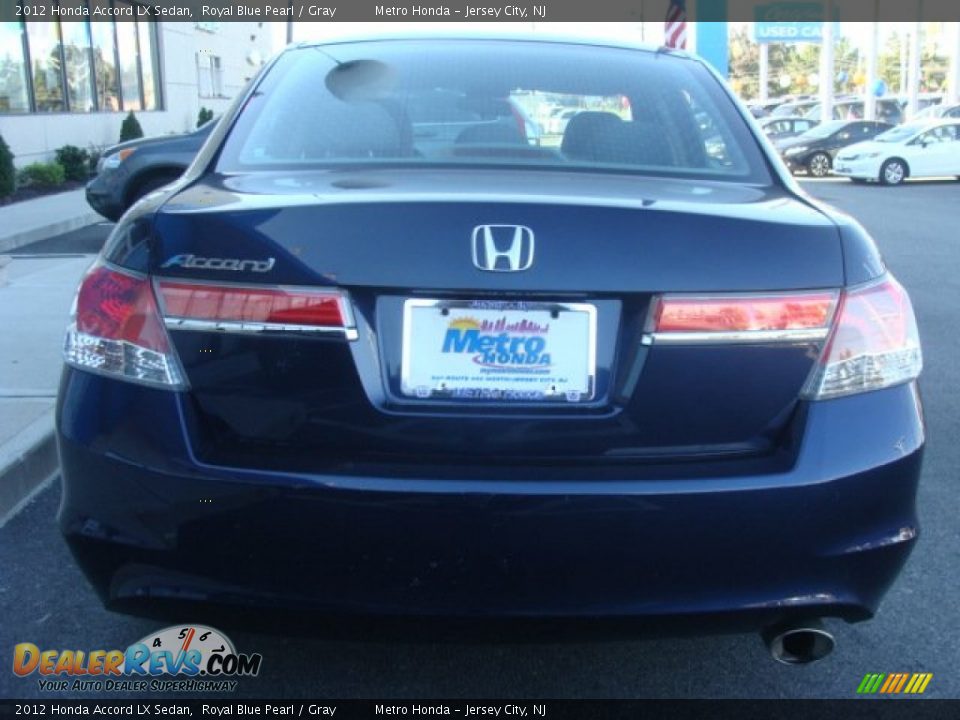2012 Honda Accord LX Sedan Royal Blue Pearl / Gray Photo #9