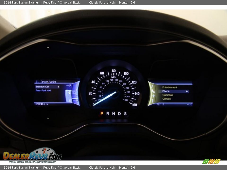 2014 Ford Fusion Titanium Ruby Red / Charcoal Black Photo #11