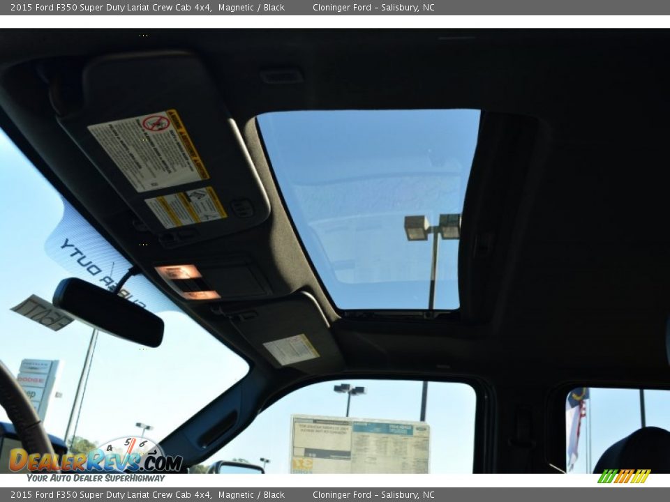 2015 Ford F350 Super Duty Lariat Crew Cab 4x4 Magnetic / Black Photo #14
