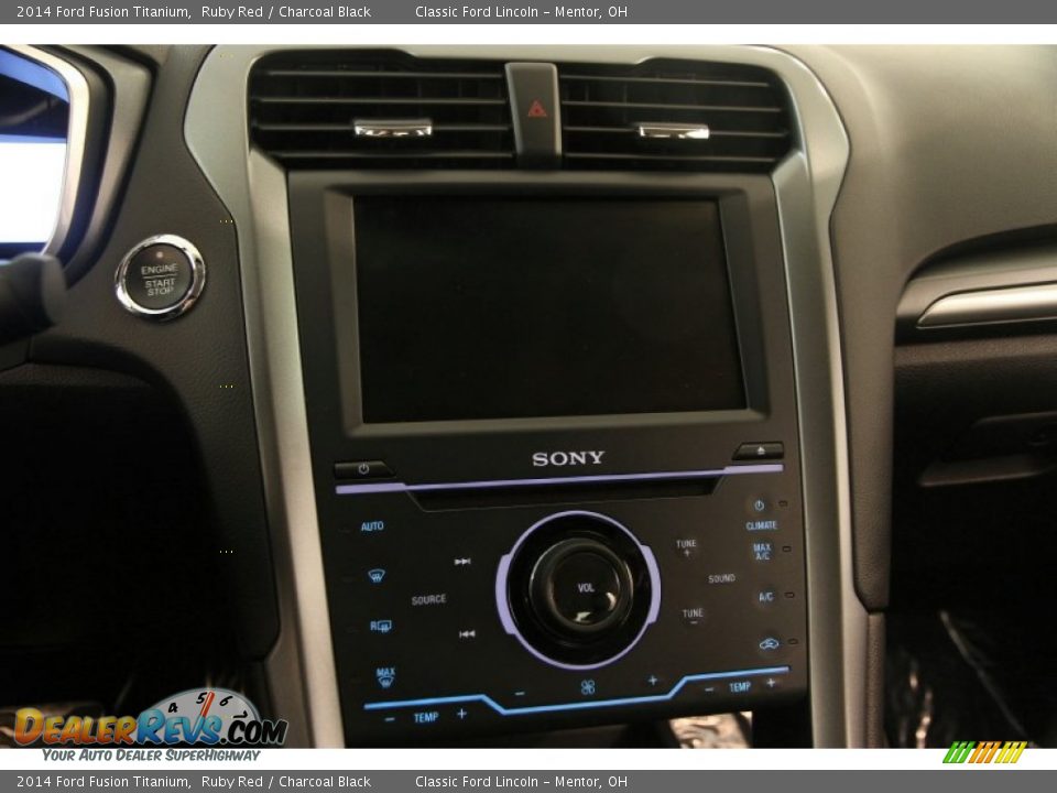 2014 Ford Fusion Titanium Ruby Red / Charcoal Black Photo #12