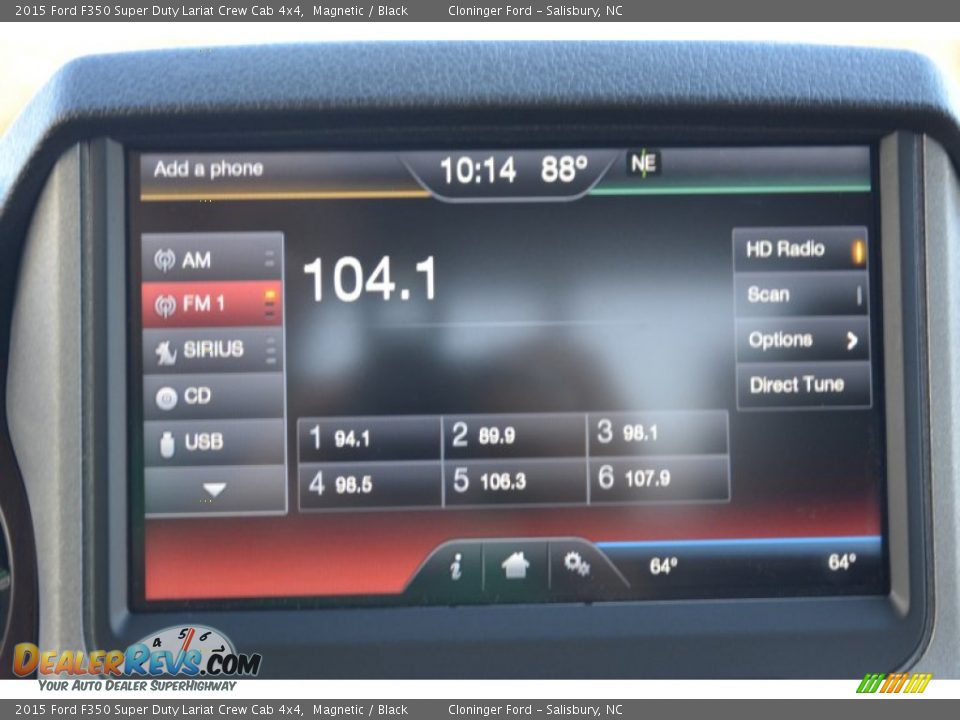 2015 Ford F350 Super Duty Lariat Crew Cab 4x4 Magnetic / Black Photo #15