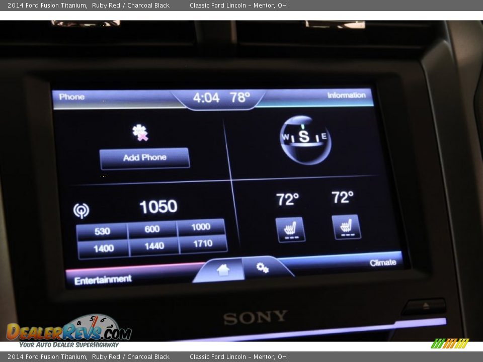 2014 Ford Fusion Titanium Ruby Red / Charcoal Black Photo #13