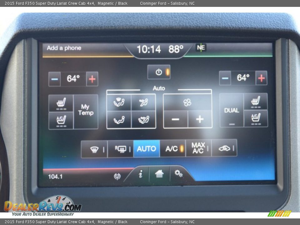 2015 Ford F350 Super Duty Lariat Crew Cab 4x4 Magnetic / Black Photo #16