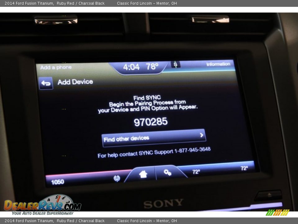 2014 Ford Fusion Titanium Ruby Red / Charcoal Black Photo #14