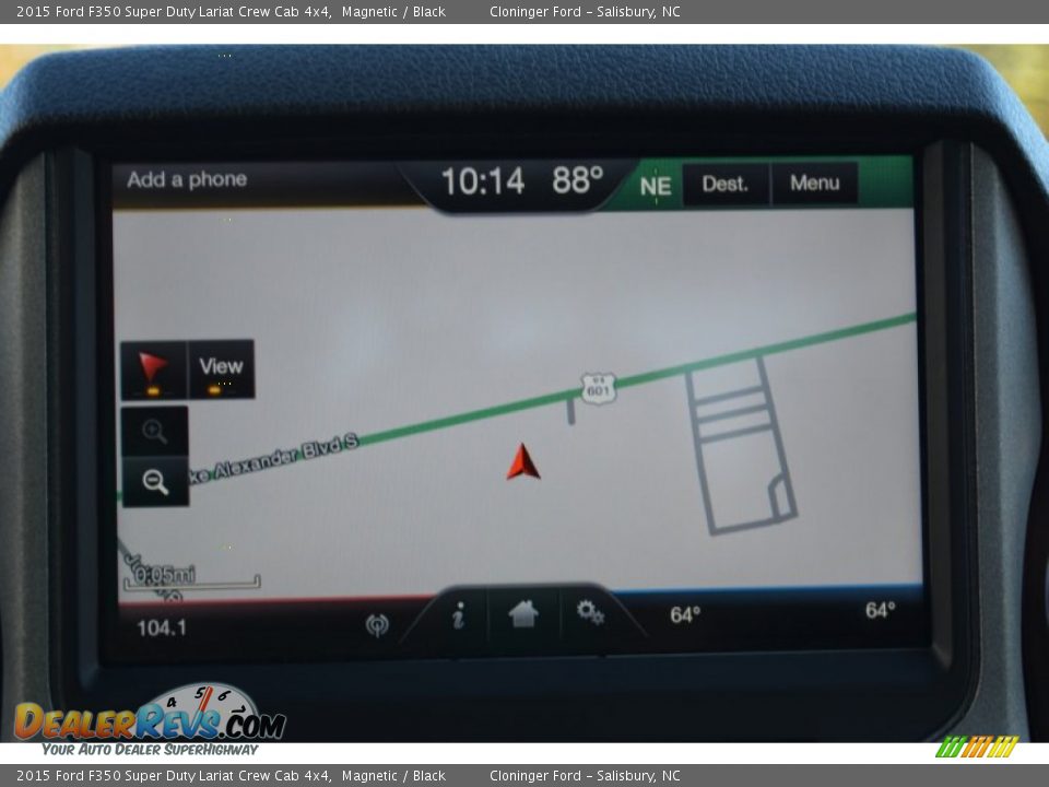 2015 Ford F350 Super Duty Lariat Crew Cab 4x4 Magnetic / Black Photo #17